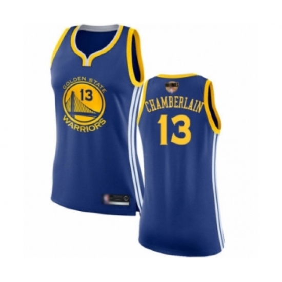 Women's Golden State Warriors 13 Wilt Chamberlain Swingman Royal Blue 2019 Basketball Finals Bound Basketball Jersey - Icon Edition