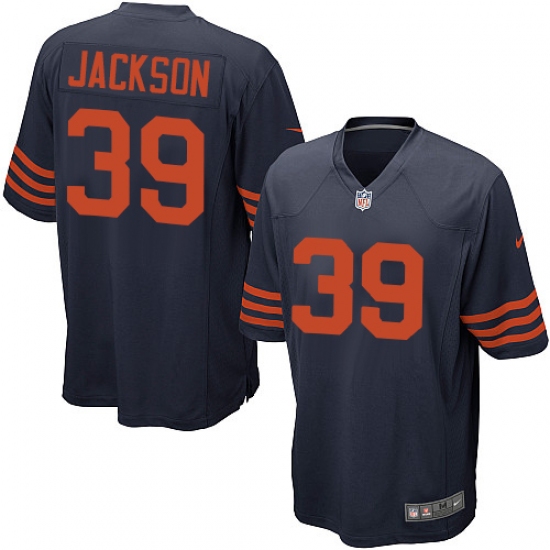 Men's Nike Chicago Bears 39 Eddie Jackson Game Navy Blue Alternate NFL Jersey