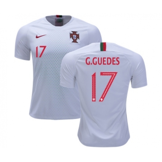 Portugal 17 G.Guedes Away Soccer Country Jersey