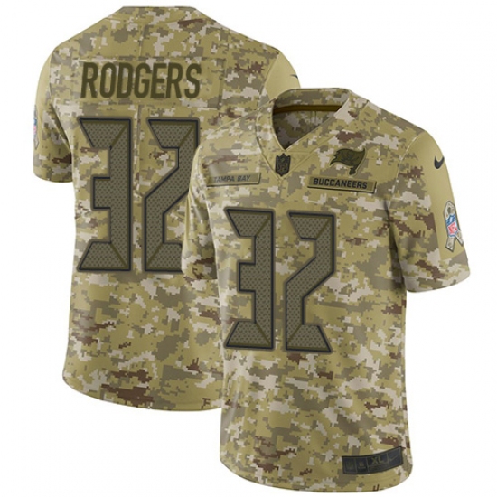Men's Nike Tampa Bay Buccaneers 32 Jacquizz Rodgers Limited Camo 2018 Salute to Service NFL Jersey