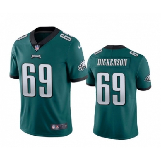 Men's Philadelphia Eagles 69 Landon Dickerson Green Vapor Untouchable Limited Stitched Jersey