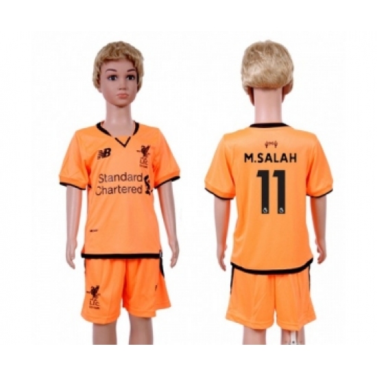 Liverpool 11 M.Salah Sec Away Kid Soccer Club Jersey