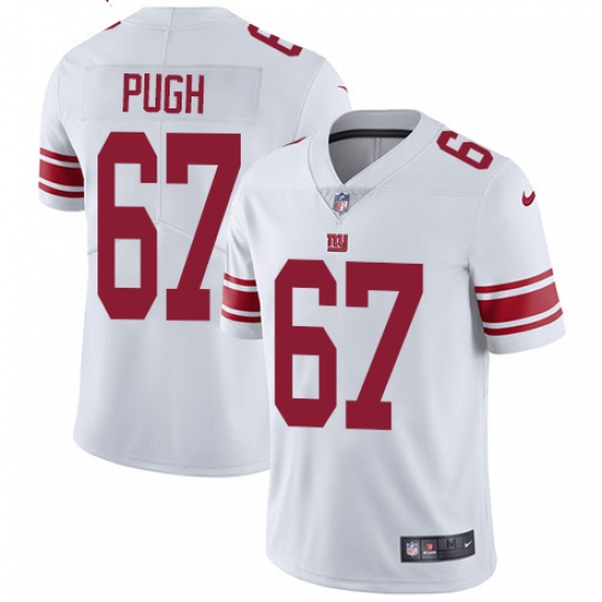 Men's Nike New York Giants 67 Justin Pugh White Vapor Untouchable Limited Player NFL Jersey