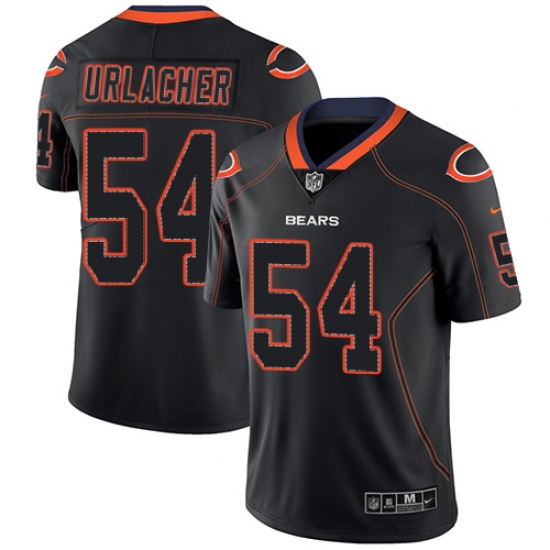 Men's Nike Chicago Bears 54 Brian Urlacher Limited Lights Out Black Rush NFL Jersey