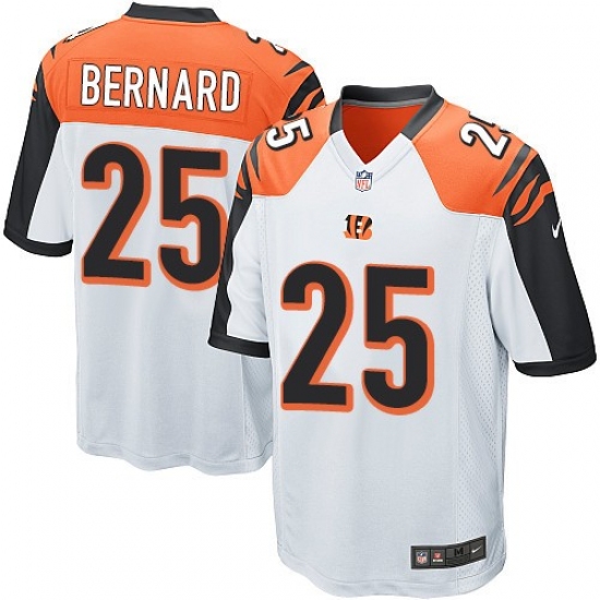 Men's Nike Cincinnati Bengals 25 Giovani Bernard Game White NFL Jersey