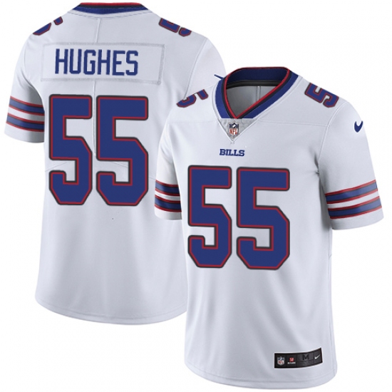 Youth Nike Buffalo Bills 55 Jerry Hughes White Vapor Untouchable Limited Player NFL Jersey