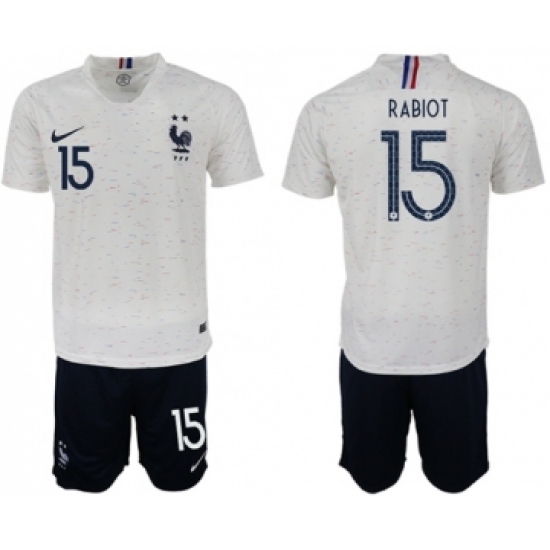 France 15 Rabiot Away Soccer Country Jersey