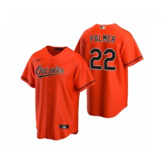 Men's Baltimore Orioles 22 Jim Palmer Nike Orange 2020 Replica Alternate Jersey