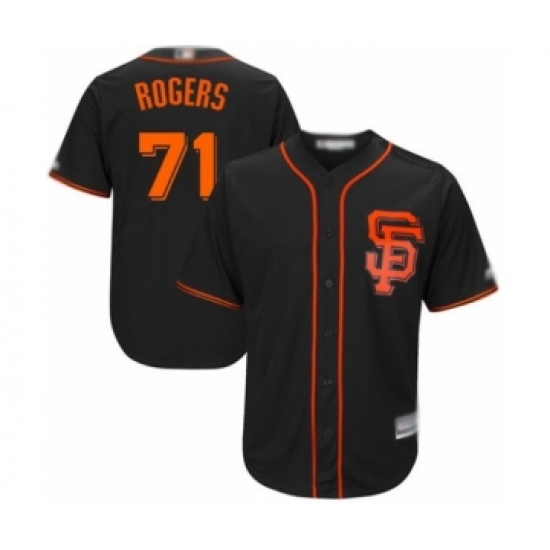 Youth San Francisco Giants 71 Tyler Rogers Authentic Black Alternate Cool Base Baseball Player Jersey