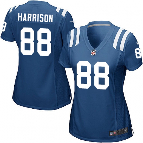 Women's Nike Indianapolis Colts 88 Marvin Harrison Game Royal Blue Team Color NFL Jersey