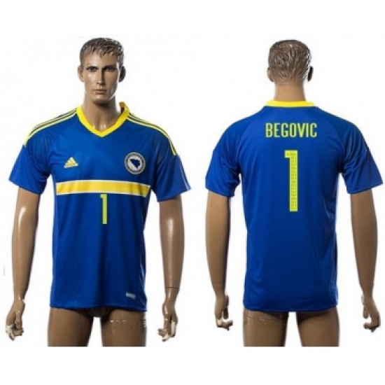 Bosnia Herzegovina 1 Begovic Home Soccer Country Jersey