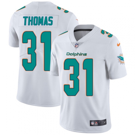 Youth Nike Miami Dolphins 31 Michael Thomas White Vapor Untouchable Limited Player NFL Jersey