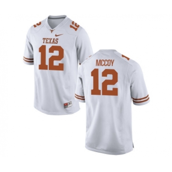 Texas Longhorns 12 Colt McCoy White Nike College Jersey