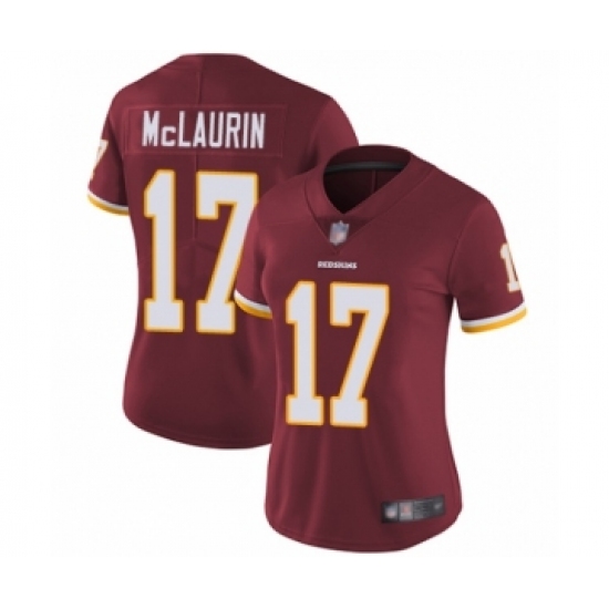 Women's Washington Redskins 17 Terry McLaurin Burgundy Red Team Color Vapor Untouchable Limited Player Football Jersey