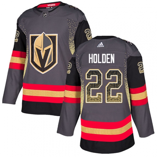 Men's Adidas Vegas Golden Knights 22 Nick Holden Authentic Purple Fights Cancer Practice NHL Jersey