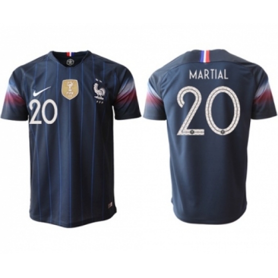 France 20 Martial Home Thai Version Soccer Country Jersey