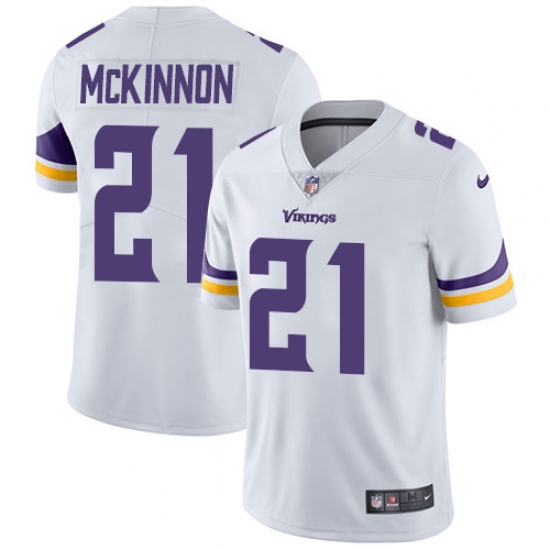 Men's Nike Minnesota Vikings 21 Jerick McKinnon White Vapor Untouchable Limited Player NFL Jersey