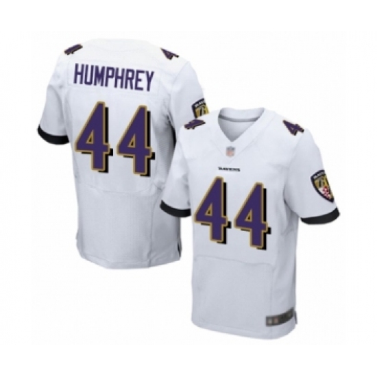 Men's Baltimore Ravens 44 Marlon Humphrey Elite White Football Jersey