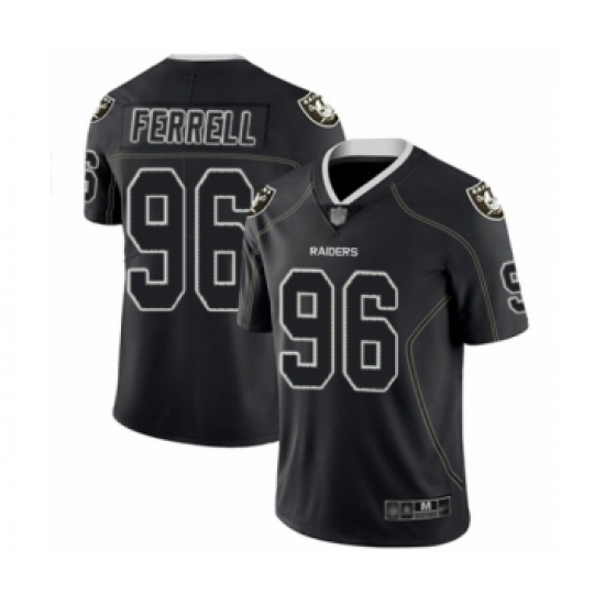 Men's Oakland Raiders 96 Clelin Ferrell Lights Out Black Limited Football Jersey