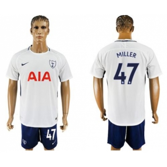 Tottenham Hotspur 47 Miller White Blue Soccer Club Jersey