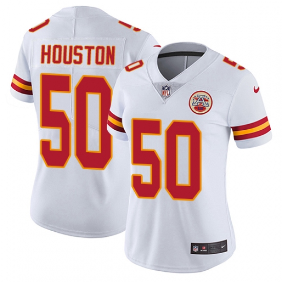 Women's Nike Kansas City Chiefs 50 Justin Houston White Vapor Untouchable Limited Player NFL Jersey