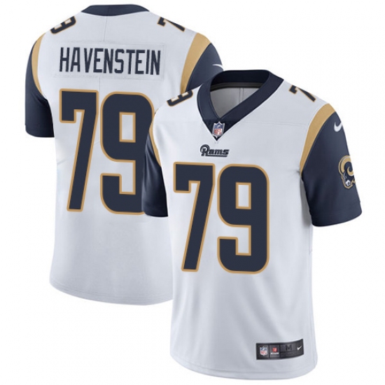 Men's Nike Los Angeles Rams 79 Rob Havenstein White Vapor Untouchable Limited Player NFL Jersey
