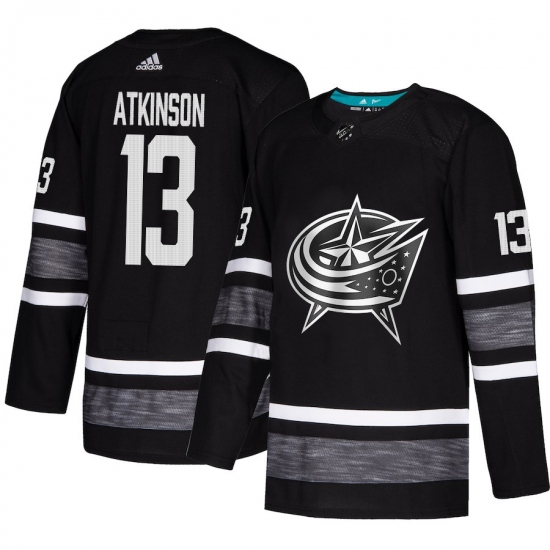 Men's Adidas Columbus Blue Jackets 13 Cam Atkinson Black 2019 All-Star Game Parley Authentic Stitched NHL Jersey