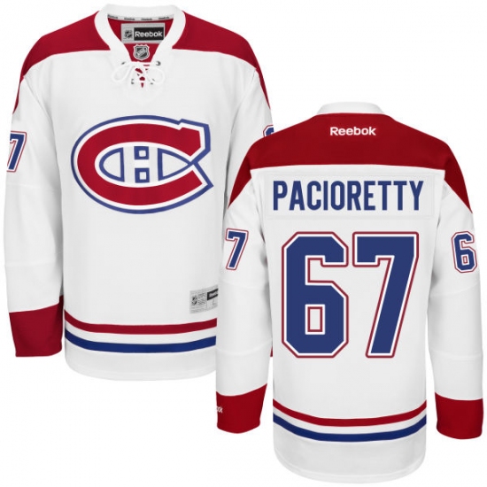 Women's Reebok Montreal Canadiens 67 Max Pacioretty Authentic White Away NHL Jersey