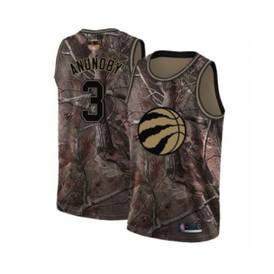 Youth Toronto Raptors 3 OG Anunoby Swingman Camo Realtree Collection 2019 Basketball Finals Bound Jersey