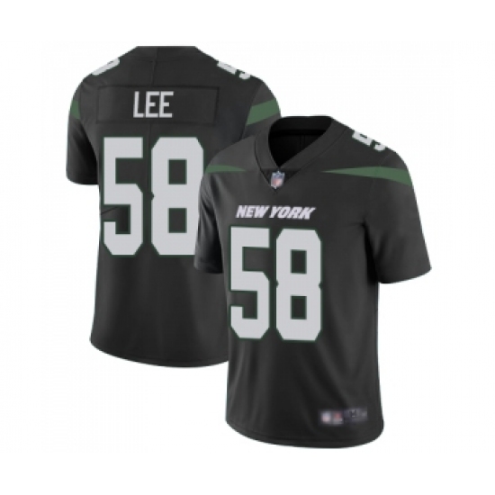 Men's New York Jets 58 Darron Lee Black Alternate Vapor Untouchable Limited Player Football Jersey