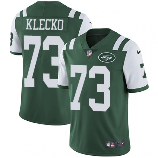Youth Nike New York Jets 73 Joe Klecko Green Team Color Vapor Untouchable Limited Player NFL Jersey