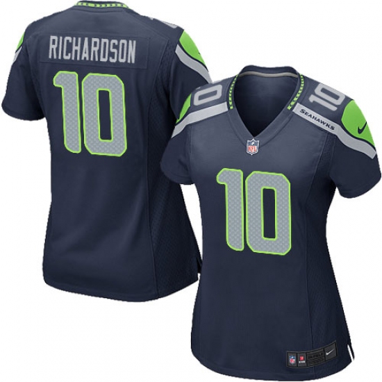 Women's Nike Seattle Seahawks 10 Paul Richardson Game Steel Blue Team Color NFL Jersey