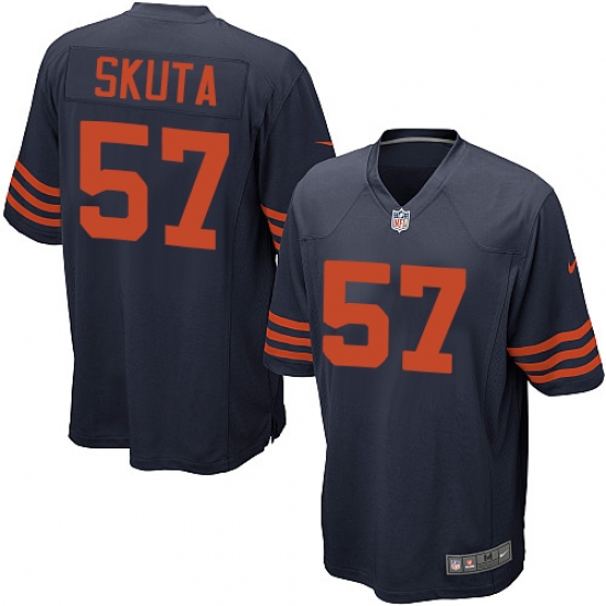 Men's Nike Chicago Bears 57 Dan Skuta Game Navy Blue Alternate NFL Jersey