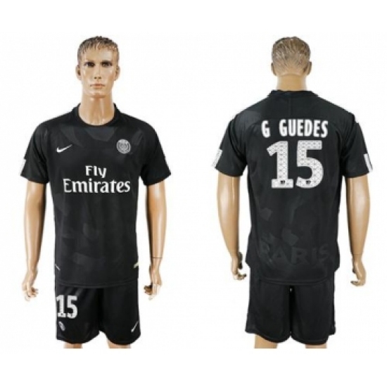 Paris Saint-Germain 15 G Guedes Sec Away Soccer Club Jersey