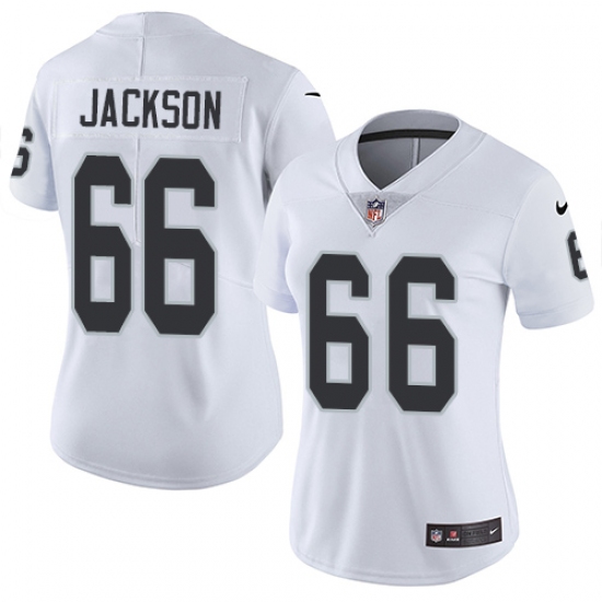 Women's Nike Oakland Raiders 66 Gabe Jackson White Vapor Untouchable Limited Player NFL Jersey