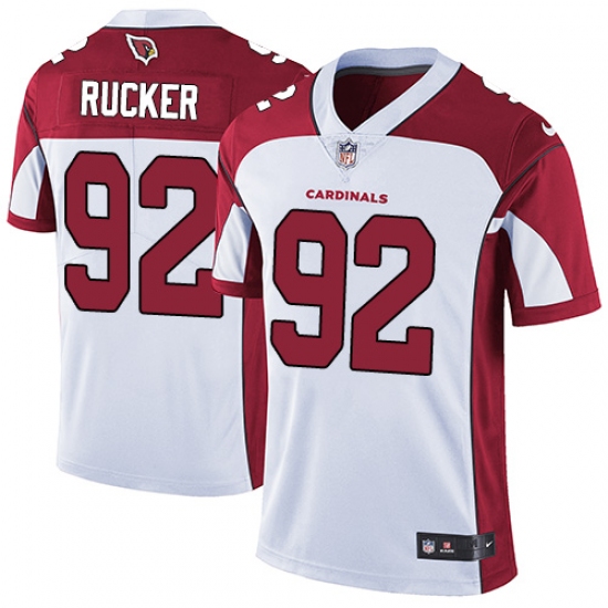 Men's Nike Arizona Cardinals 92 Frostee Rucker White Vapor Untouchable Limited Player NFL Jersey