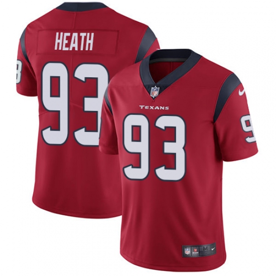 Men's Nike Houston Texans 93 Joel Heath Red Alternate Vapor Untouchable Limited Player NFL Jersey