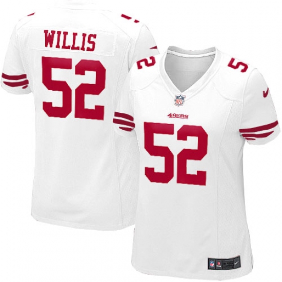 Women's Nike San Francisco 49ers 52 Patrick Willis Game White NFL Jersey