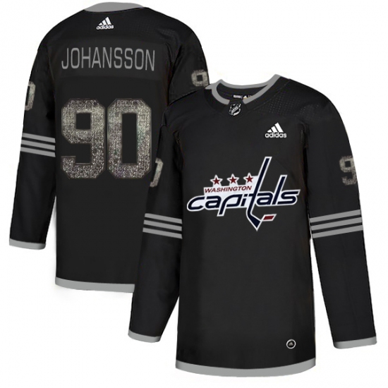 Men's Adidas Washington Capitals 90 Marcus Johansson Black 1 Authentic Classic Stitched NHL Jersey