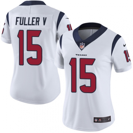 Women's Nike Houston Texans 15 Will Fuller V Limited White Vapor Untouchable NFL Jersey