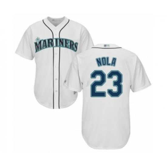Youth Seattle Mariners 23 Austin Nola Authentic White Home Cool Base Baseball Player Jersey