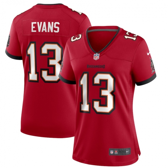 Women's Tampa Bay Buccaneers 13 Mike Evans Nike Red Game Player Jersey
