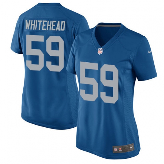 Women's Nike Detroit Lions 59 Tahir Whitehead Game Blue Alternate NFL Jersey