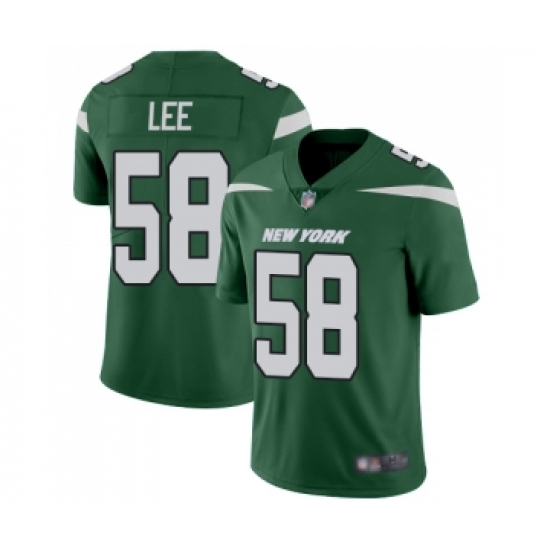 Youth New York Jets 58 Darron Lee Green Team Color Vapor Untouchable Limited Player Football Jersey