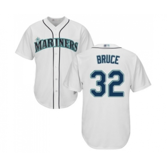 Youth Seattle Mariners 32 Jay Bruce Replica White Home Cool Base Baseball Jersey