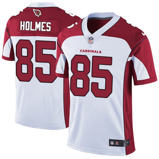 Men's Nike Arizona Cardinals 85 Gabe Holmes White Vapor Untouchable Limited Player NFL Jersey