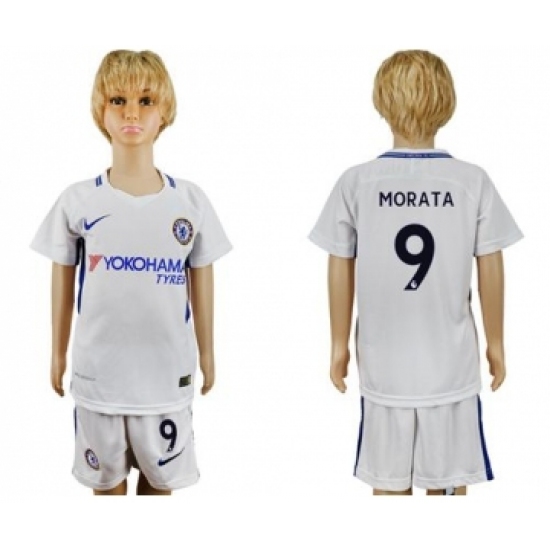 Chelsea 9 Morata Away Kid Soccer Club Jersey