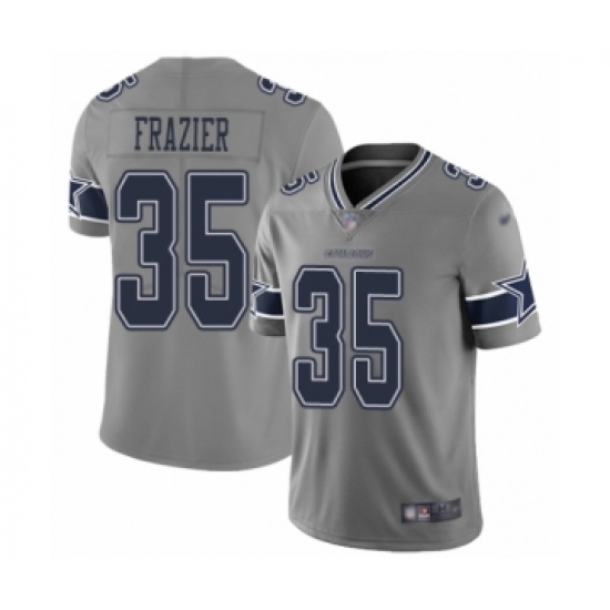Youth Dallas Cowboys 35 Kavon Frazier Limited Gray Inverted Legend Football Jersey