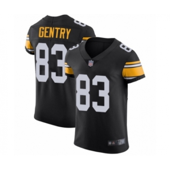 Men's Pittsburgh Steelers 83 Zach Gentry Black Alternate Vapor Untouchable Elite Player Football Jersey