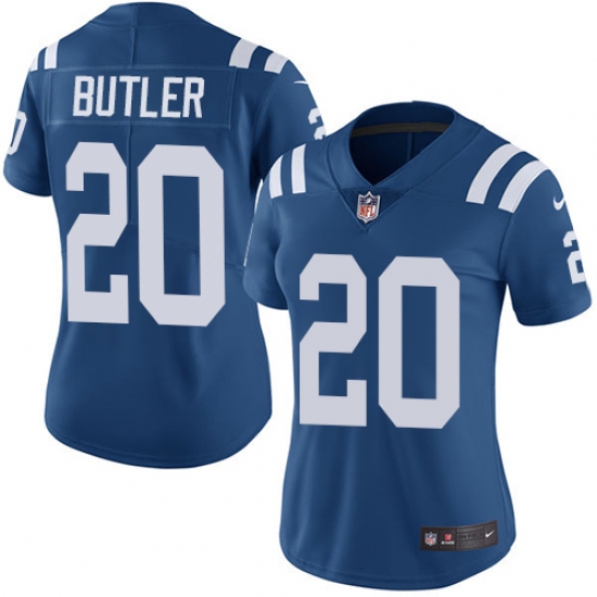 Women's Nike Indianapolis Colts 20 Darius Butler Royal Blue Team Color Vapor Untouchable Limited Player NFL Jersey